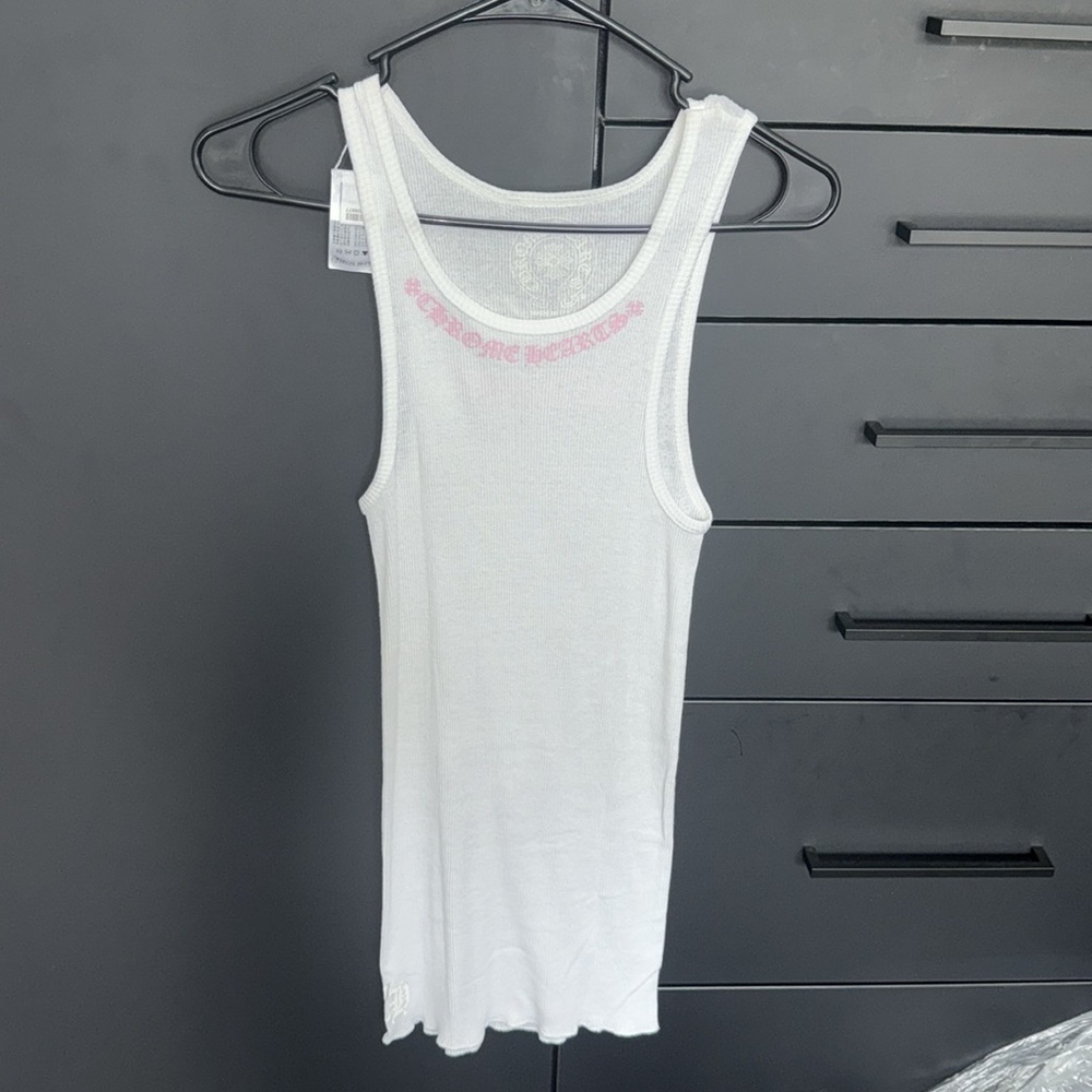 CHROME HEARTS White Tank Top